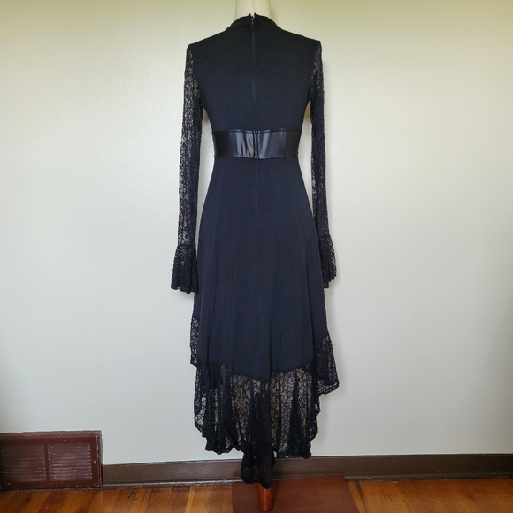Royal Bones | Lace Keyhole Hi-Low Dress - Picture 9 of 12